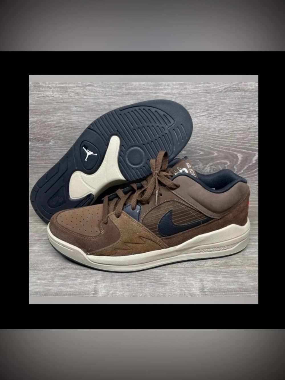 NIKE Air Jordan Stadium 90 Cacao Wow Brown Sneakers Shoes DX4397-200-Men’s 8.5